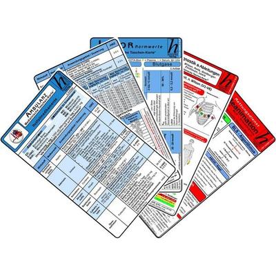 Ambulanz Karten-Set 2025 - EKG, Laborwerte, Notfallmedikamente, Reanimation, Gebundene Ausgabe von , Hawelka, Uwe, 978-3-86957-237-6