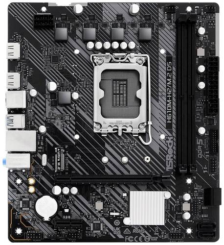 ASRock H610M-H2/M.2 D5 Mainboard Sockel (PC) Intel LGA 1700 Formfaktor (Details) Micro-ATX Mainboard-Chipsatz Intel H610