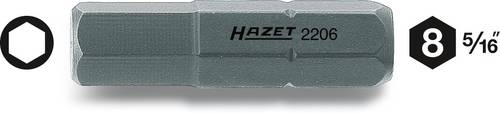 Hazet 2206-5 Sechskant-Bit Antrieb: 5/16 (8 mm) Abtrieb: Innen-Sechskant 5mm 30mm