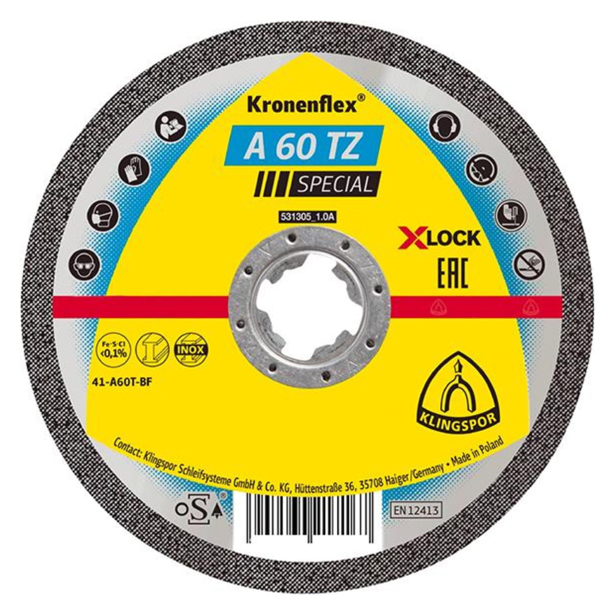 Magni Trennscheibe A60TZ X-LOCK 125x1,0mm gera. Klingspor (229127)