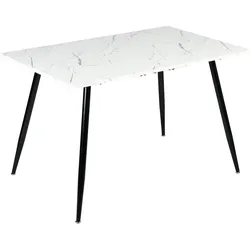 ESSTISCH 120/80/75 cm Rechteckige weiße