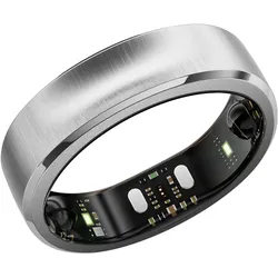 RingConn Smart Ring Gen 3 (15, Brushed Silver), Smart Ring, Silber