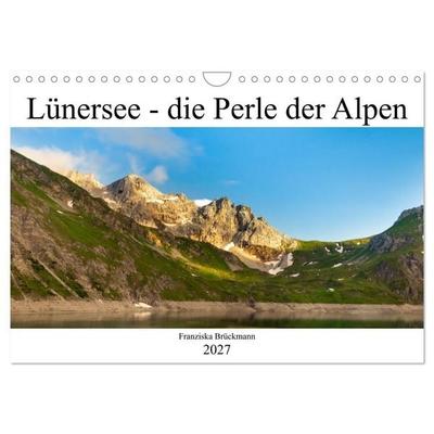 Lünersee - die blaue Perle der Alpen (Wandkalender 2027 DIN A4 quer), CALVENDO Monatskalender