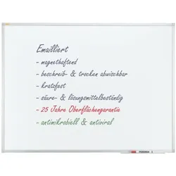 Franken Whiteboard »X-tra! Line«, emailliert, 90 x 60 cm, antimikrobiell weiß