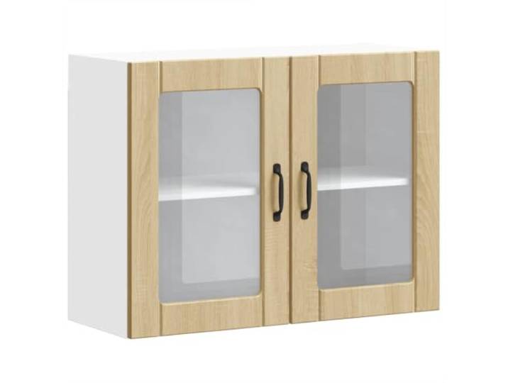 Helloshop26 Wandschrank für die Küche, praktisches Design, 80 x 31 x 60 cm, Eiche, Sonoma 02_0050195
