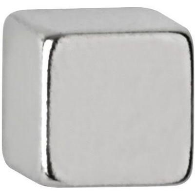 MAUL Neodym-Würfelmagnet 5x5mm 1100g hellsilber VE=10x10 Stück