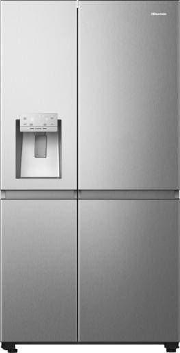Hisense RS818N4TIC Side by Side Kühl-Gefrier-Kombination, gebürsteter Stahl