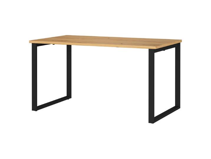 Schreibtisch Tivolo 140cm Braun/Eiche Navarra Dekor Kufen