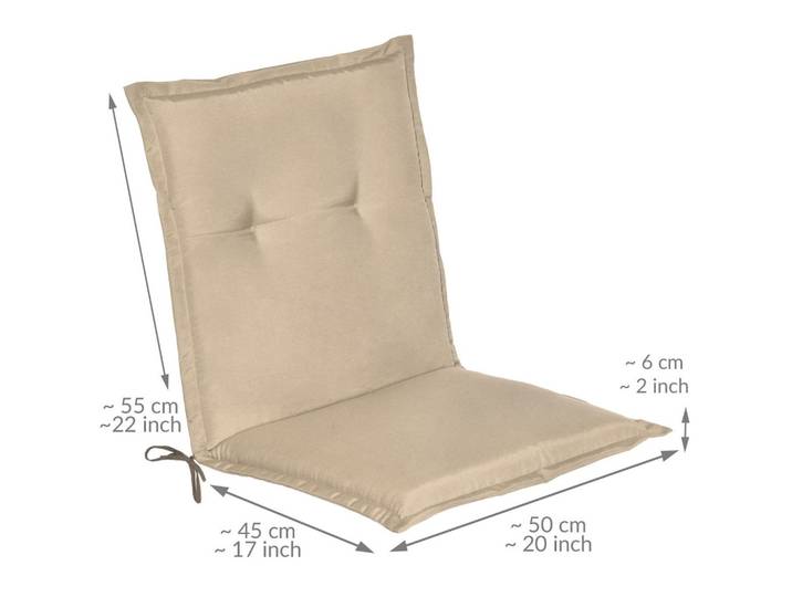 NIEDERLEHNERAUFLAGE Loft NL 100/50/6cm Natur