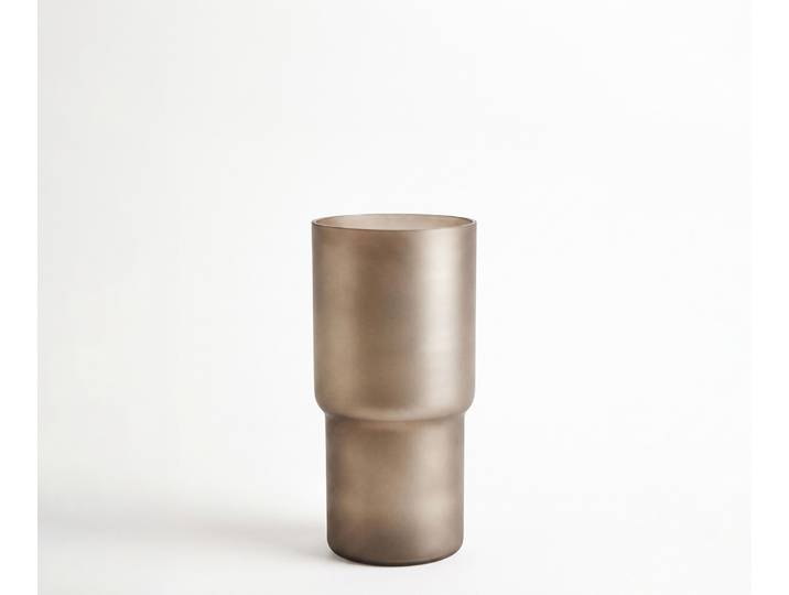 DELIFE Vase Columna B15 x T15 x H30 cm Glas Opal Mundgeblasen, Wohnaccessoires
