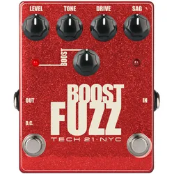 Tech 21 Bass Boost Fuzz Metallic Analog Bass Fuzz w/Clean - Effektgerät E-Bass