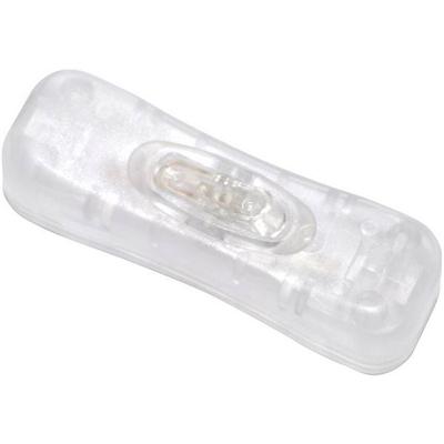 TRU Components Schnurschalter Transparent 1 x Aus/Ein 2A 1St.