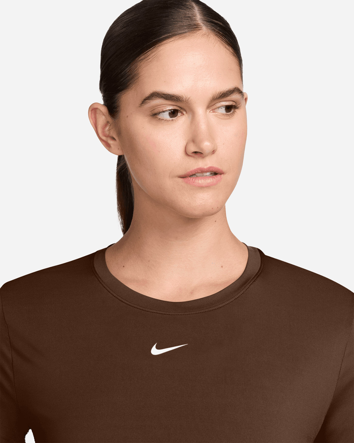 Nike One Classic W - T-shirt Training - Donna - Marrone L