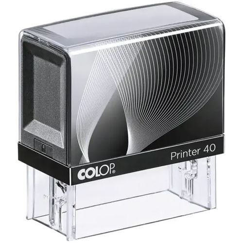 COLOP Textstempel, individualisierbar Printer 40 selbstfärbend schwarz ohne Logo