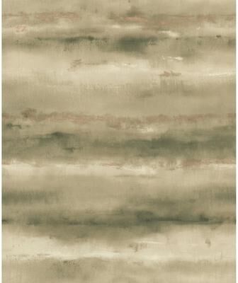 A-Street Prints Ayla Green Abstract Stripe Wallpaper