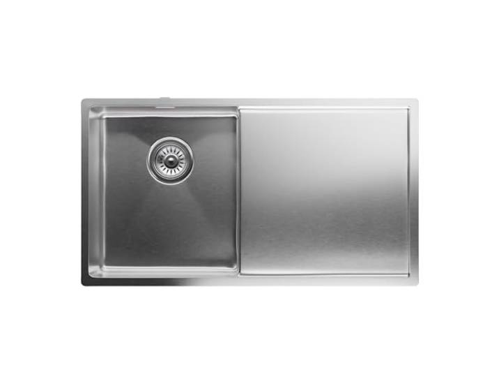 Klarstein Edelstahl-Küchenspüle, 79x44 cm, inkl. Überlauf & Sieb - Wasserhahn-geeignet, Waschbecken für Küche - Qualität, Hygiene, Funktionalität vereint in einem Produkt