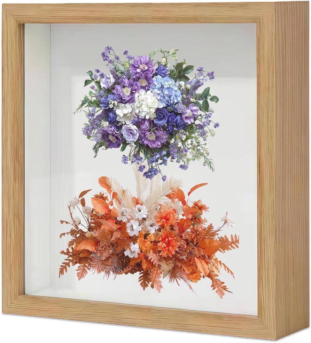 3D Fotolijst Objectenlijst Wit - 20 x 20 cm