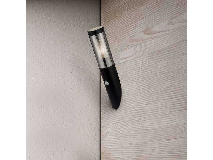 Searchlight Außenwandlampe Batton, Höhe 40 cm, schwarz/rauchgrau, Sensor Batton, schwarz, Aluminium, Modern, Wandleuchte außen