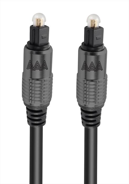AAAMAZE Cavo Ottico Ultra Premium Toslink 1 Metro-nero