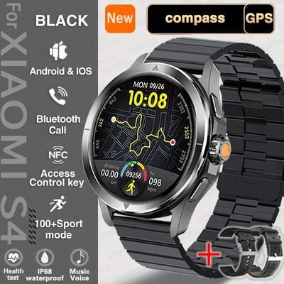 Uplift Treasures S4 Ultra Outdoor Sport Smart Watch black Steel B 2a for Xiaomi S4 Ultra