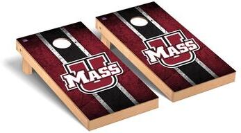 Skip's Garage Massachusetts UMASS Minutemen Vintage Cornhole Board Set
