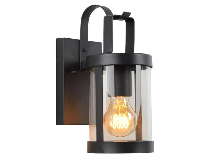 Lucide Lindelo Außenwandleuchte aus Metall, LED-kompatibel, B11,5xT16xH26,3cm