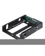 QNAP Internes RAID-Gehäuse 3.5" to 2 x 2.5" 8,9 cm bis 2 x 6,4 RAID 0 1 JBOD SATA 6Gb/s (QDA-A2AR)
