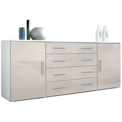 SIDEBOARD Verona Sandgrau Hochglanz