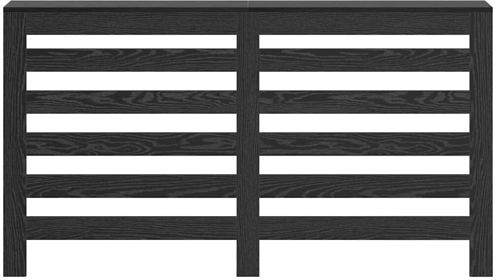 Ebern Designs Large Radiator Cover Black Oak 149 x 20 x 82 cm