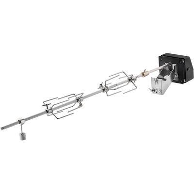 Grillspieß RÖSLE "ALLFLAME-Serie", silber, Edelstahl, Spieße, Drehspieß inkl. Elektromotor
