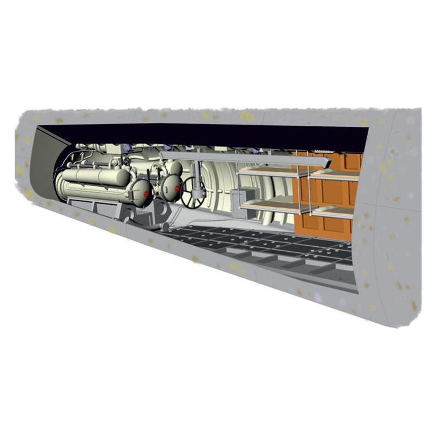 CMK U-Boot IX Rear Torpedo Section&Crew bunk (129-N72012)