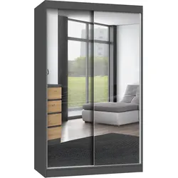 Kleiderschrank Iga 120A ANTHRAZIT ARTISAN