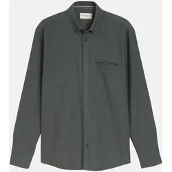 Hemd mit Button-Down-Kragen Grau M