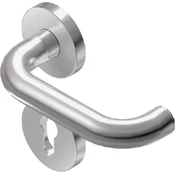 BKS, Türgriff + Türgarnitur, Rosettenhalbgarnitur Rondo H1.0 Edelstahl EST Vierkant 8 mm (Türgriff)