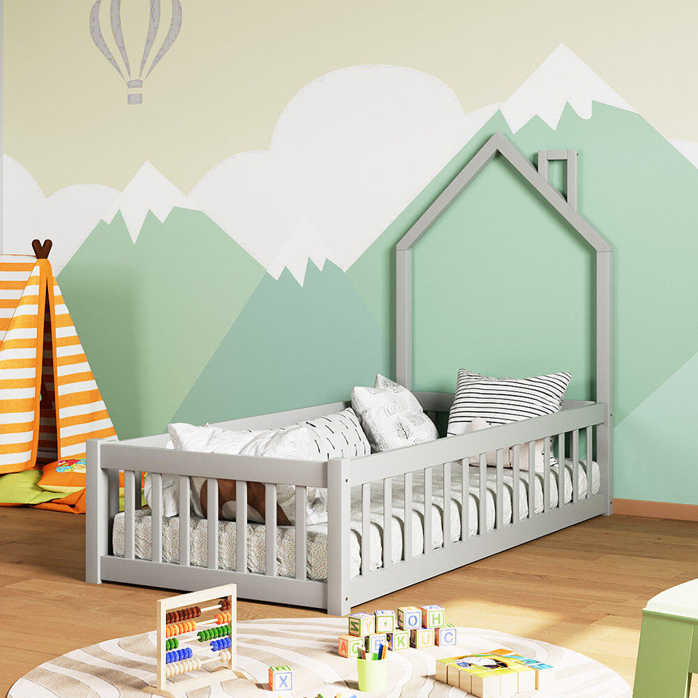 Harriet Bee Cot Bed / Toddler (70 X 140cm) Standard Grey