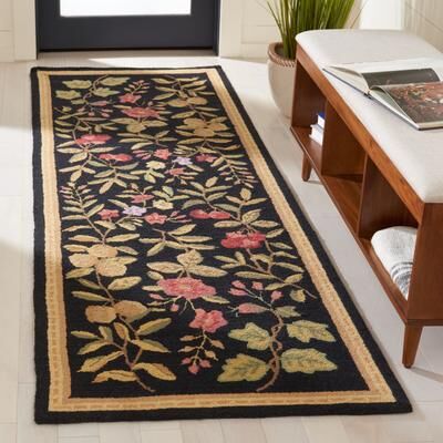 SAFAVIEH Handmade Chelsea Jalisa French Country Floral Wool Rug