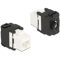 Delock Keystone Modul RJ45 Buchse zu LSA Cat.6A 180° werkzeugfrei