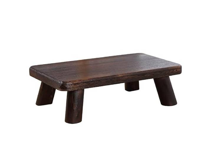 YCCHAH Wohnzimmermöbel, kleiner traditioneller Teetisch, lang, Paulownia-Holz, asiatische Möbel, niedrig, für Zimmer, Beistelltische, Wohnzimmer (L)