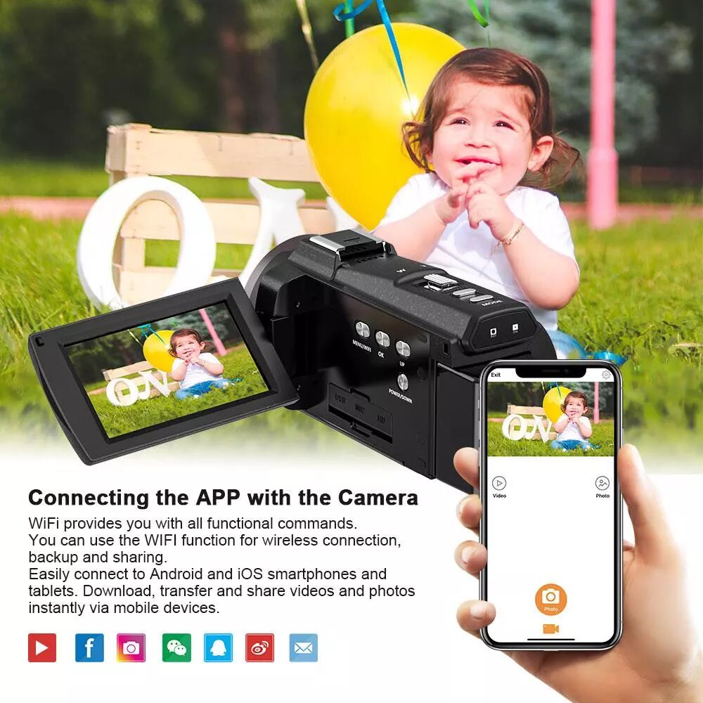 INF Caméra 4K / 48MP / Zoom 16x / vision infrarouge / télécommande
