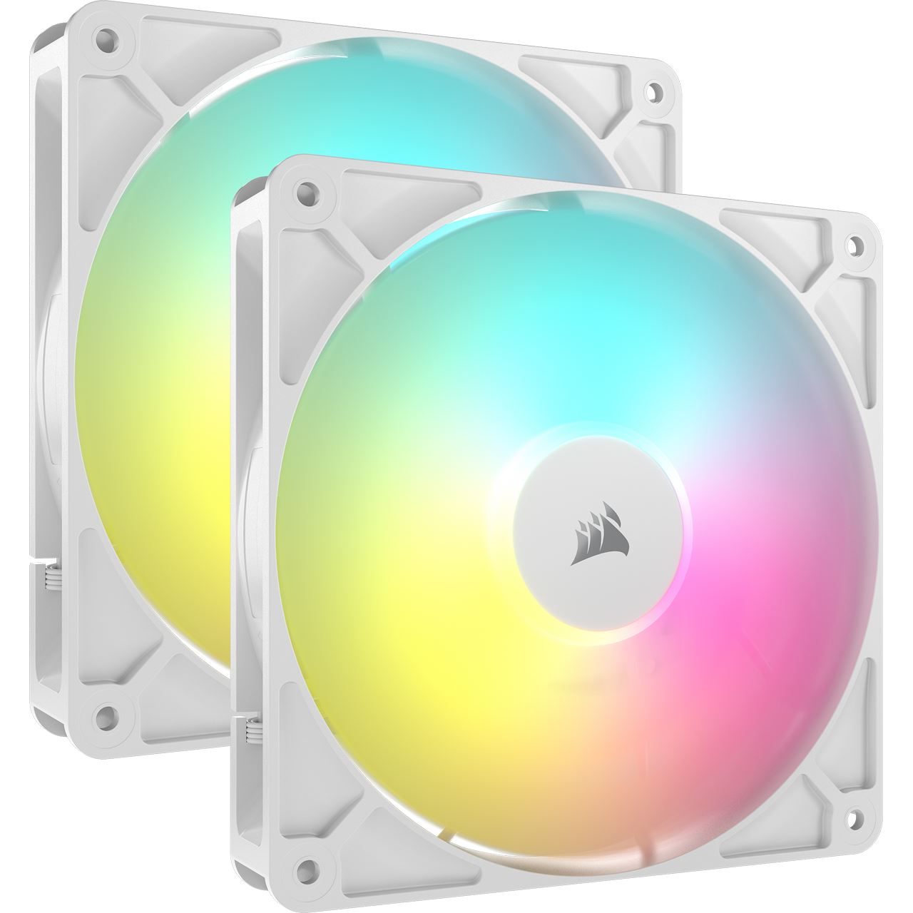 140x140x25mm Corsair Acc Fan RS140 ARGB PWM 2x14cm white