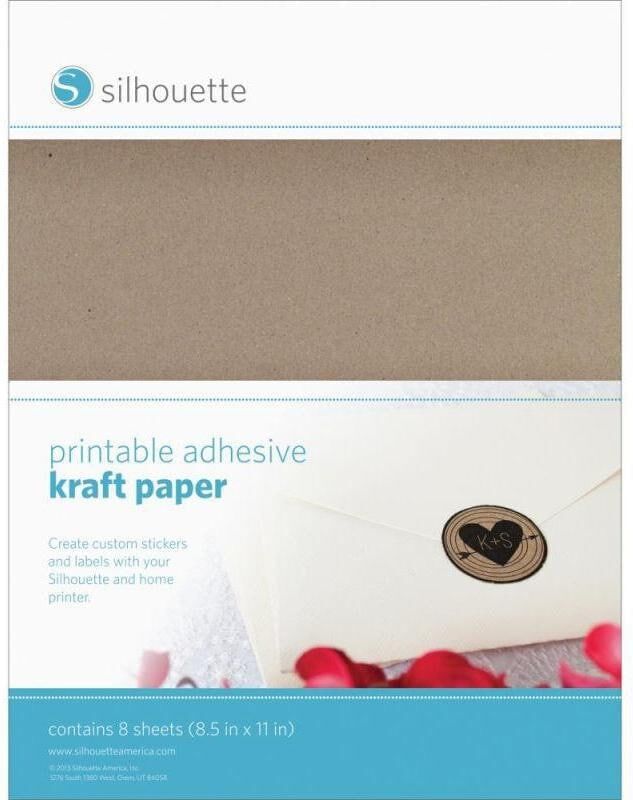 Kreativset "Silhouette Bedruckbares Kraftpapier", braun (bunt), Kreativsets, Kreativset bunt Einheitsgröße