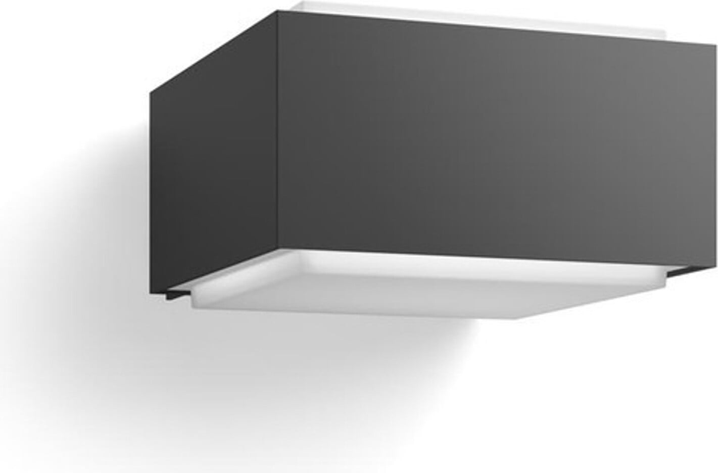 Philips Igel vierkante wandlamp voor in de tuin met up-down verlichting