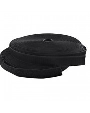 InLine Kabelbinder Klettverschlussband 2-teilig 25mm schwarz 25m Schwarz (59933S)