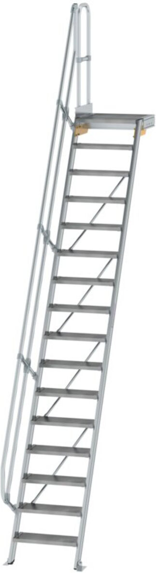 MUNK Aluminium-Treppe Plattform 60° 16 Stufen (600376)