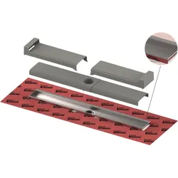 TECE TECEdrainline Duschrinne 601203 1200 mm, mit Wandfliesenauflage, Seal System Dichtmanschette