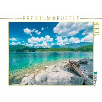CALVENDO Puzzle Sommer am Eibsee | 1000 Teile Lege-Größe 64x48cm Foto-Puzzle für glückliche Stunden