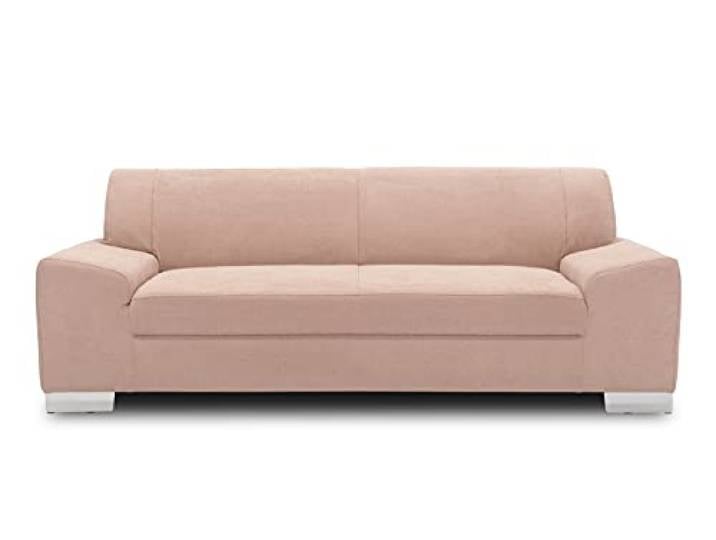 DOMO. collection Sofa Alisson, 3er Couch, 3 Sitzer, 3er Garnitur, Polstergarnitur 199 x 83 x 75 cm (BxTxH), in rosa