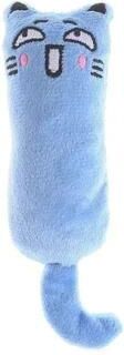 Uplift Essentials Cute Plush Catnip Thumb Pillow Toy blue