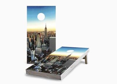 Skip's Garage New York City Cornhole Boards
