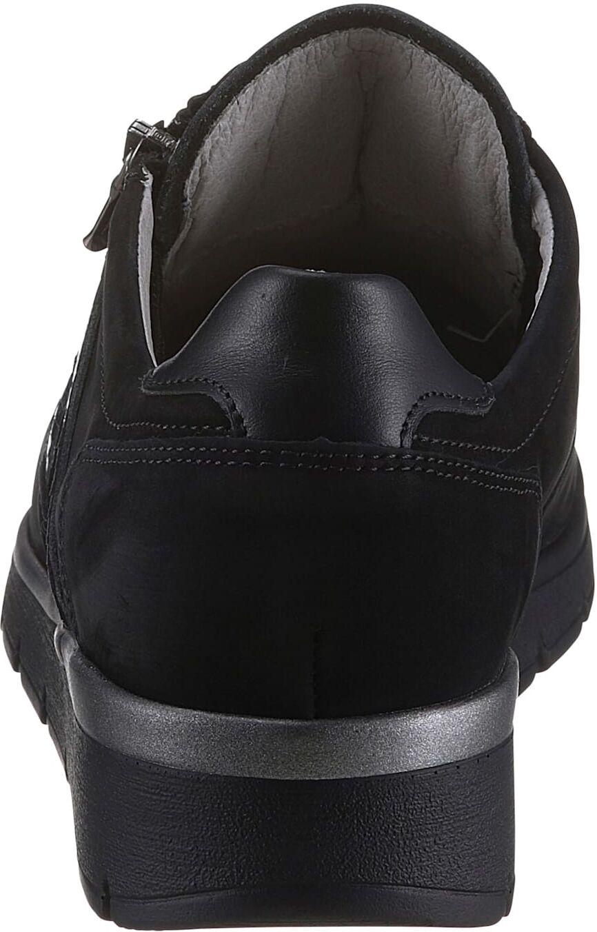 Schnürschuh WALDLÄUFER, Damen, Gr. 4,5, schwarz, Nubukleder, Schuhe Schnürschuh